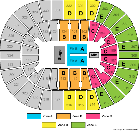 Smoothie King Center Jeff Dunham Zone Seating Chart